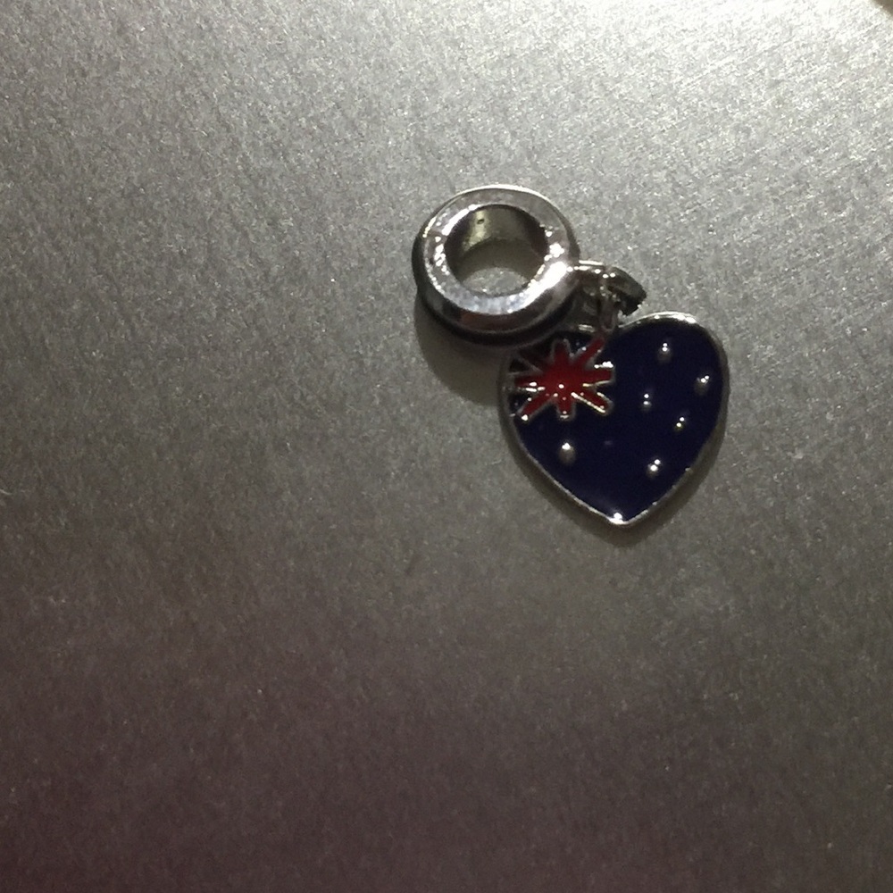 National Flag Enamel Pendant Beads Charm NWOT